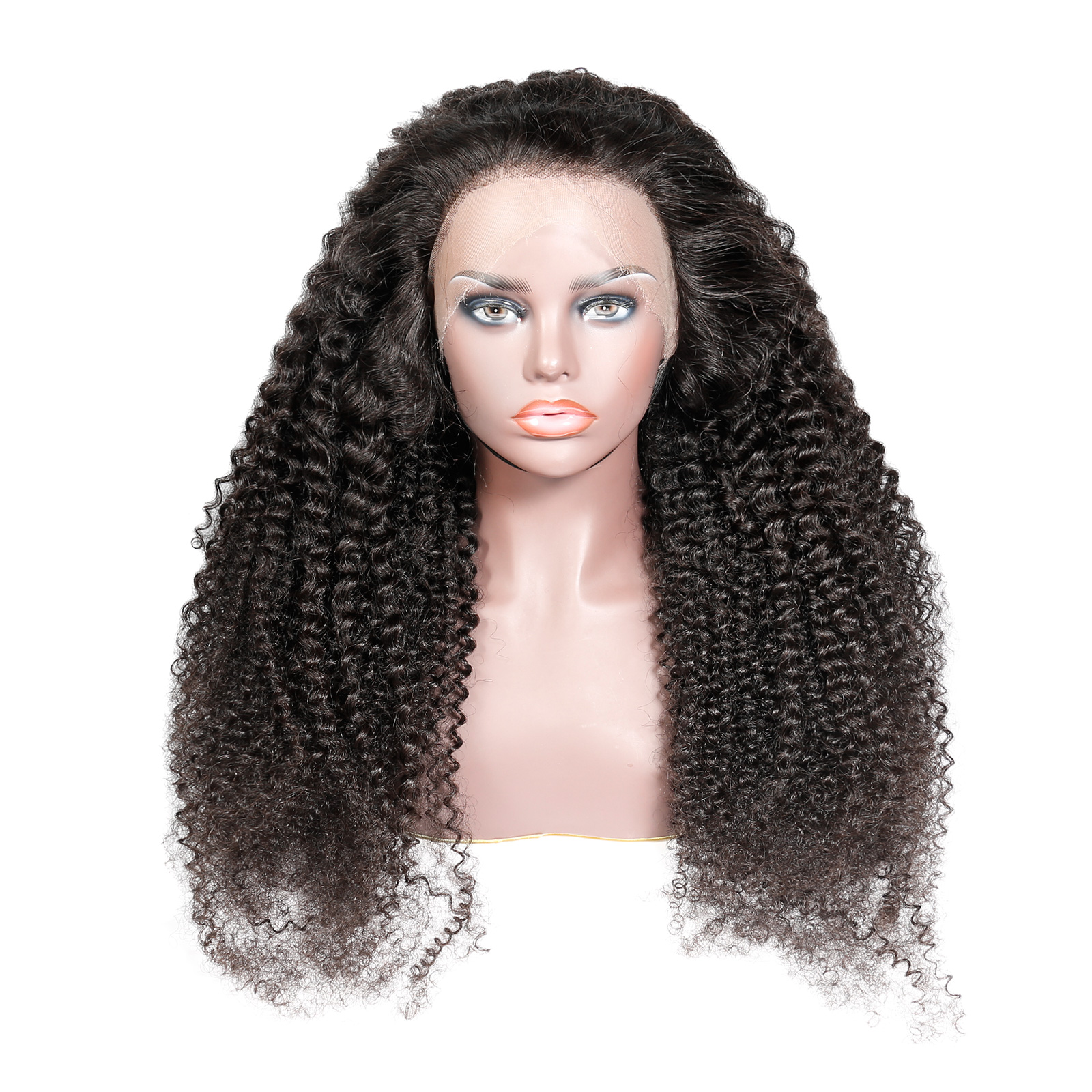 Stema 13x4 13x6 HD Lace Kinky Curly Big Frontal Wig Constructed By Bundles With Frontal